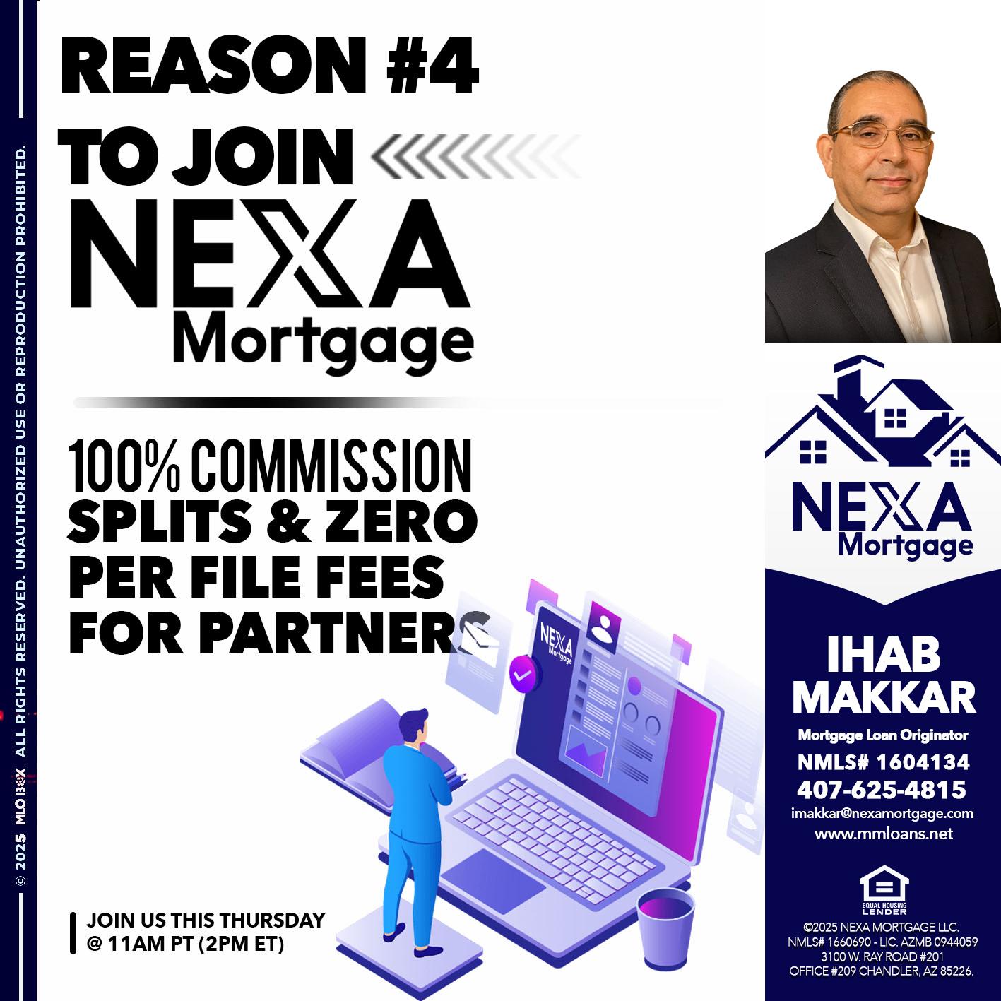 REASON 4 - Ihab Makkar -Mortgage Loan Originator