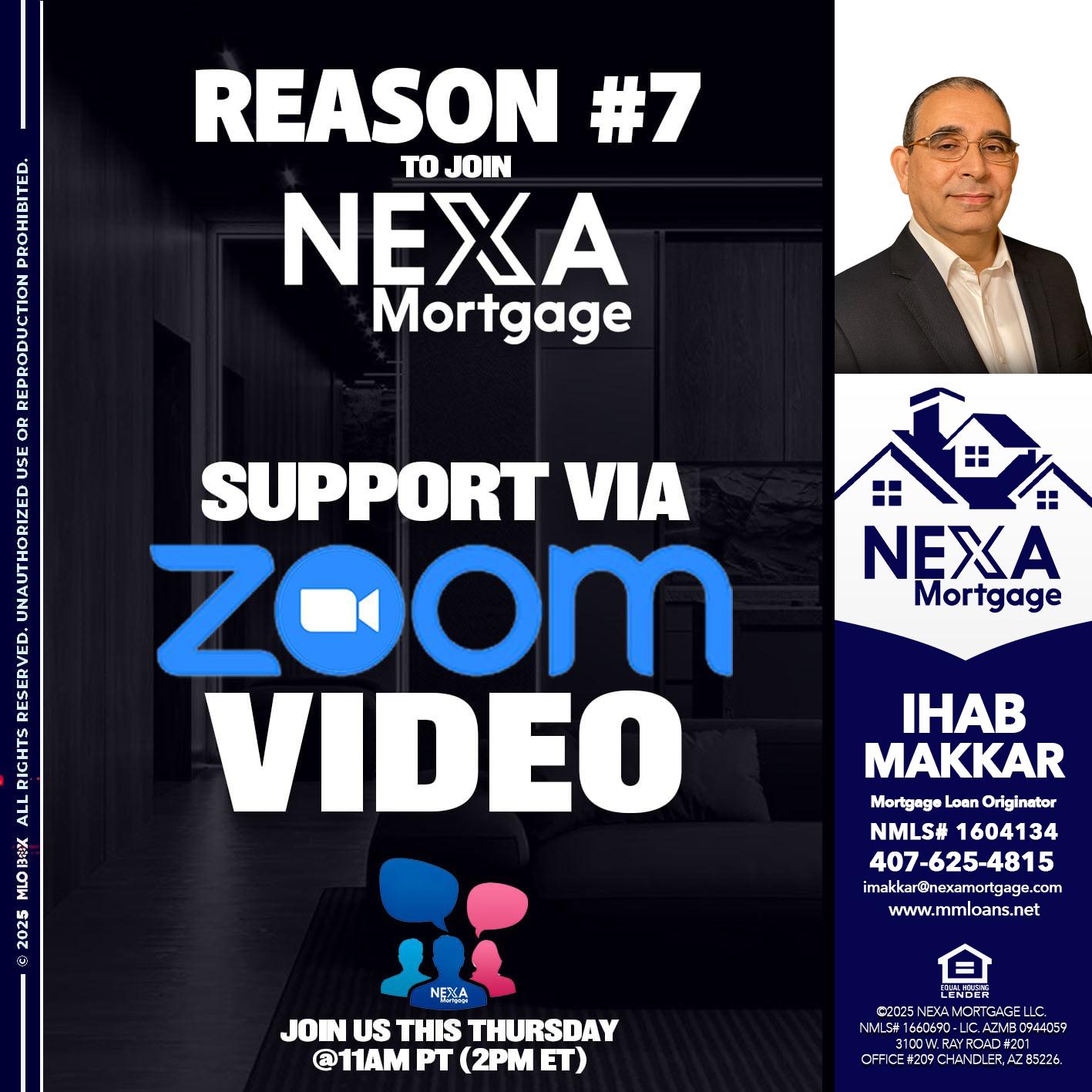REASON 7 - Ihab Makkar -Mortgage Loan Originator