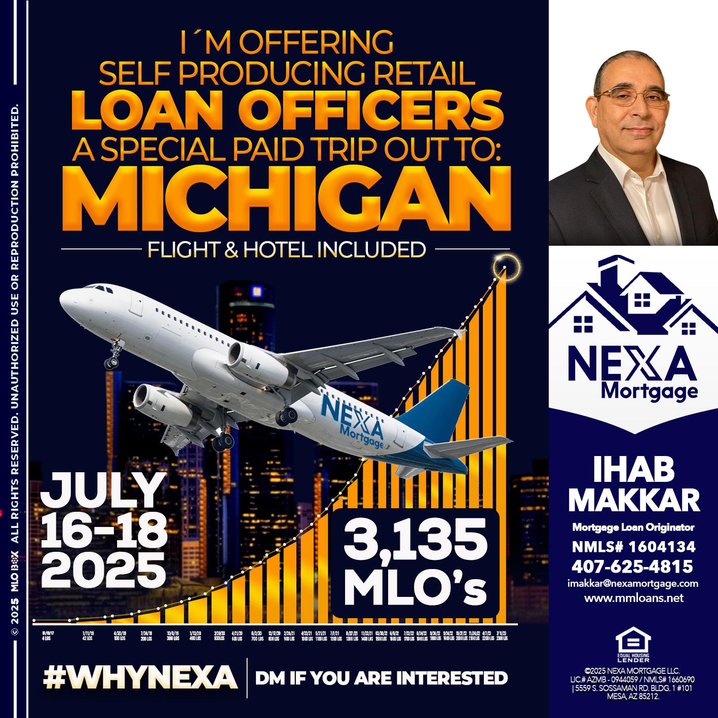 MICHIGAN TRIP - Ihab Makkar -Mortgage Loan Originator