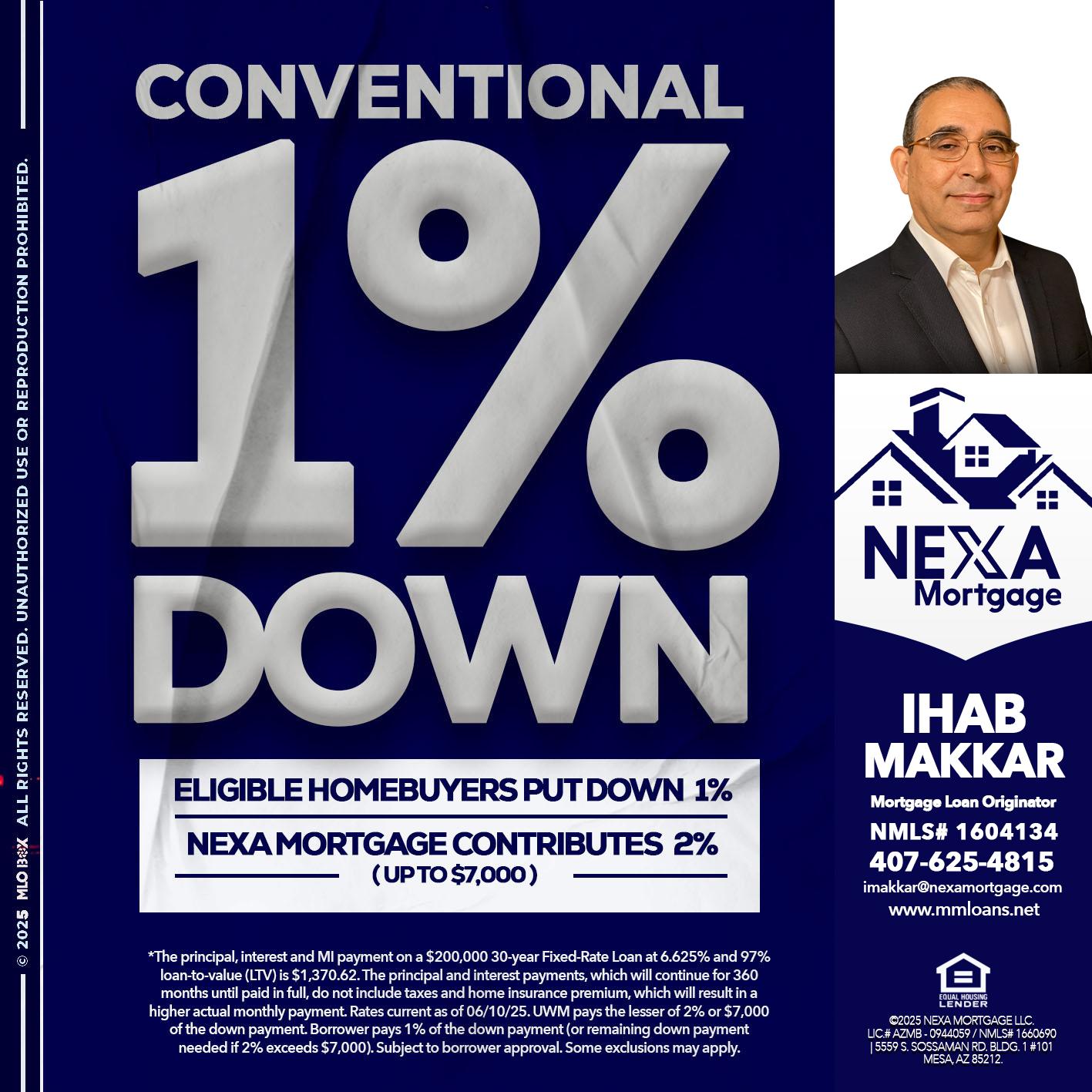 CONVENTIONAL - Ihab Makkar -Mortgage Loan Originator