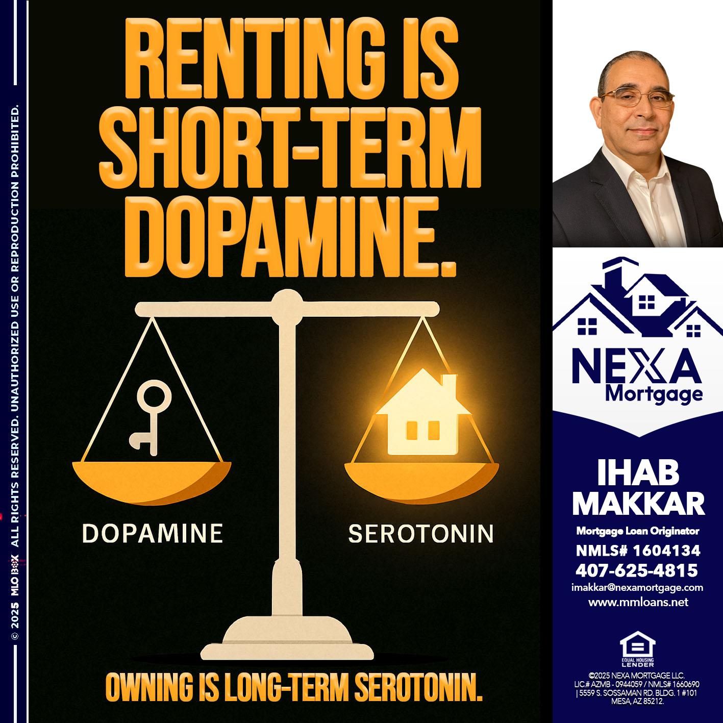 RENTING IS SHORT TERM - Ihab Makkar -Mortgage Loan Originator