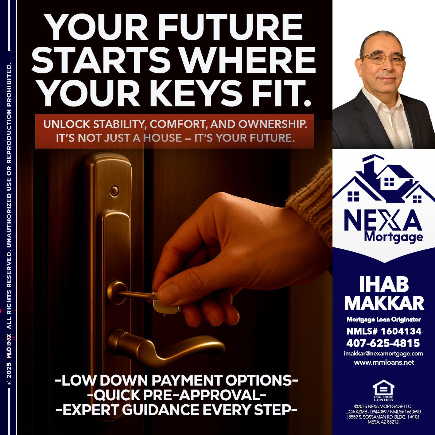 YOUR FUTURE - Ihab Makkar -Mortgage Loan Originator