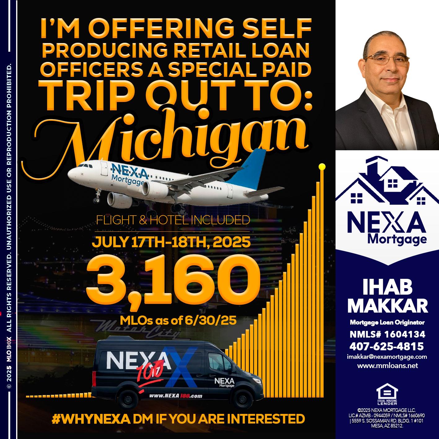 MICHIGAN TRIP - Ihab Makkar -Mortgage Loan Originator