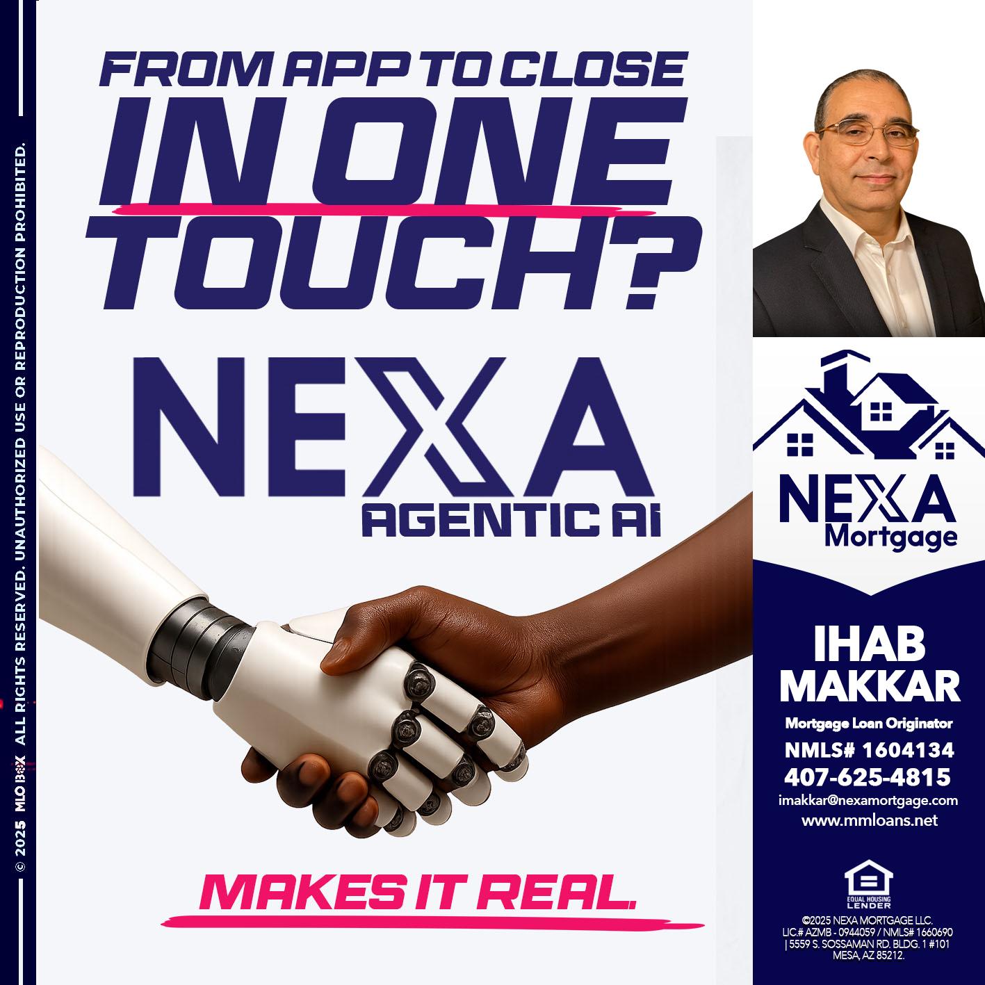 IN ONE TOUCH - Ihab Makkar -Mortgage Loan Originator