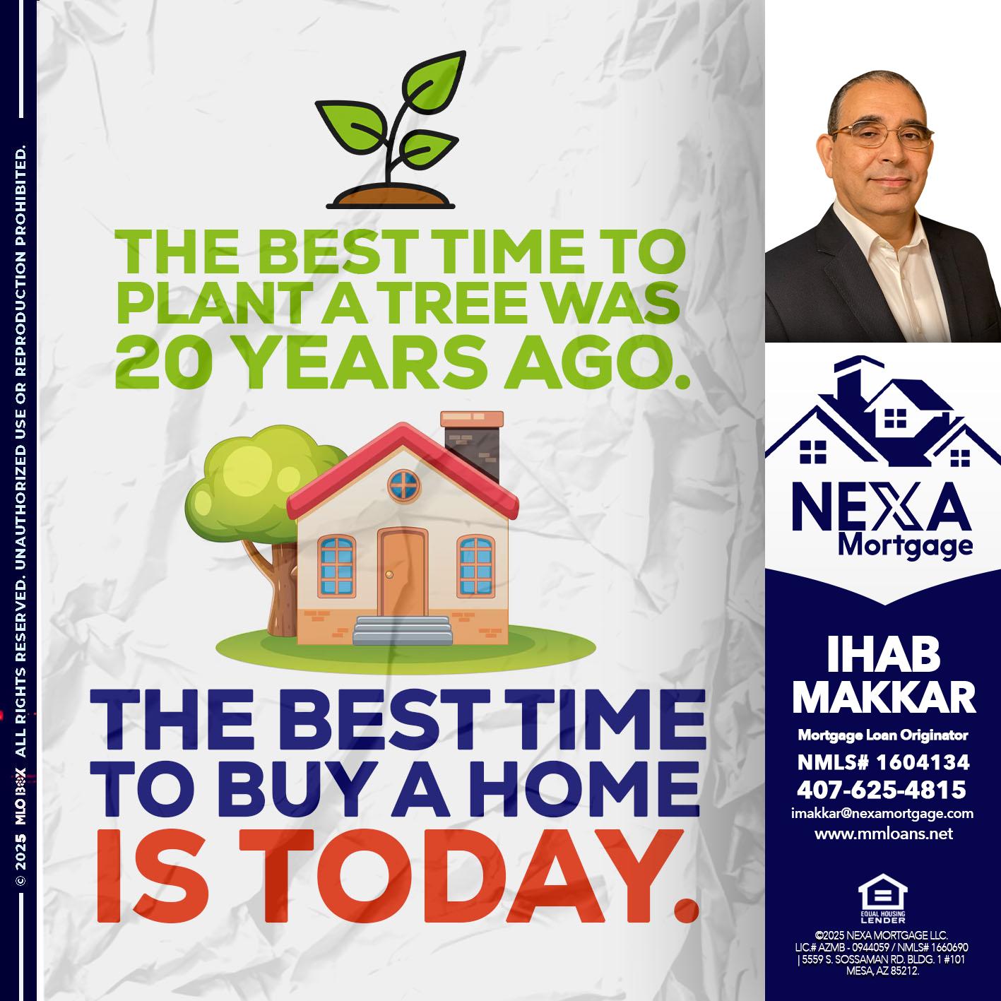 BEST TIME TO - Ihab Makkar -Mortgage Loan Originator