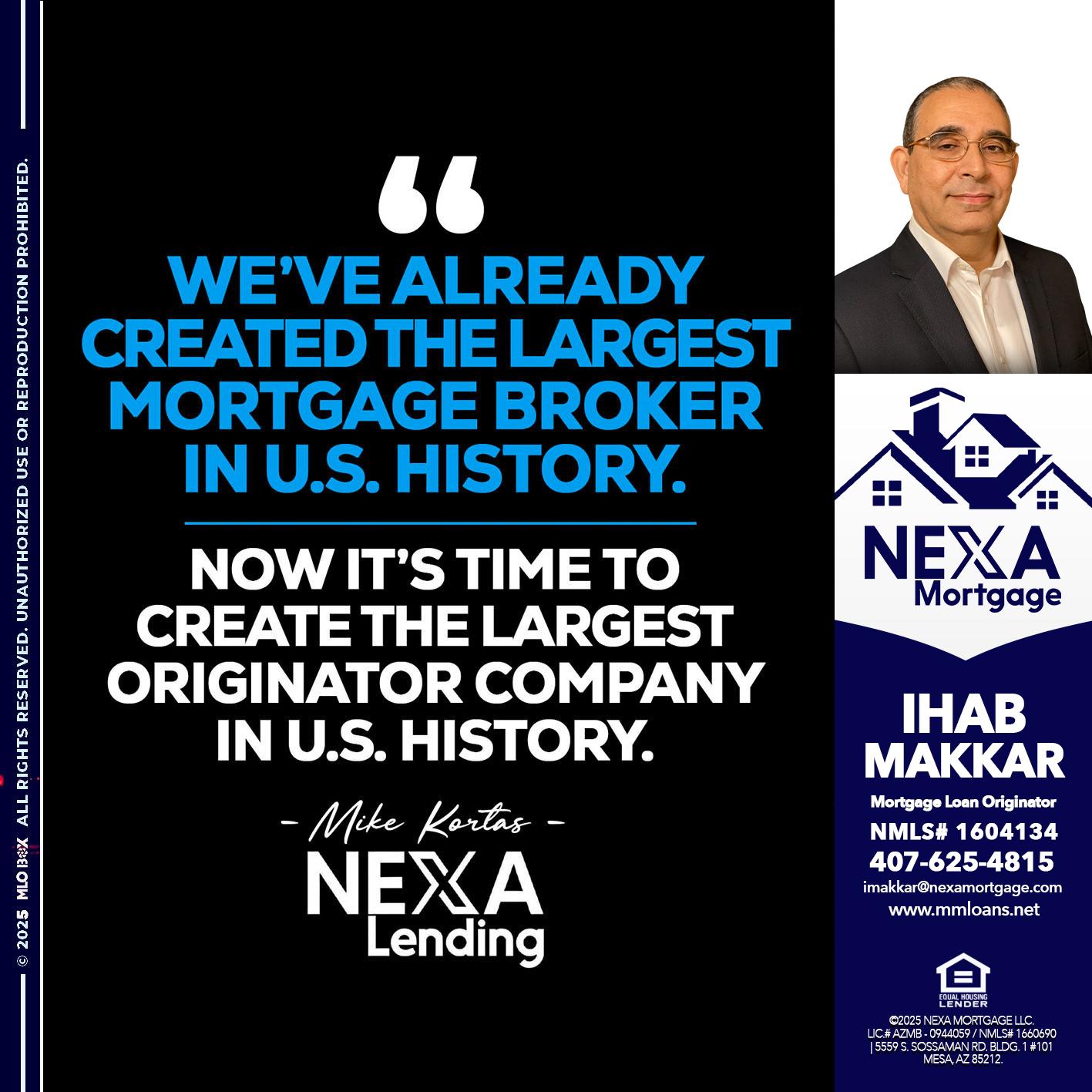 weve already - Ihab Makkar -Mortgage Loan Originator