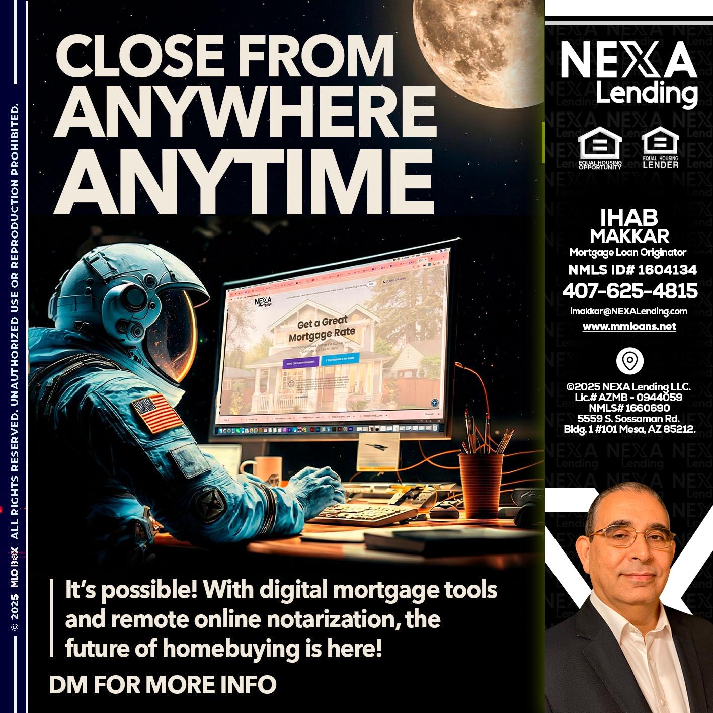 close from - Ihab Makkar -Mortgage Loan Originator