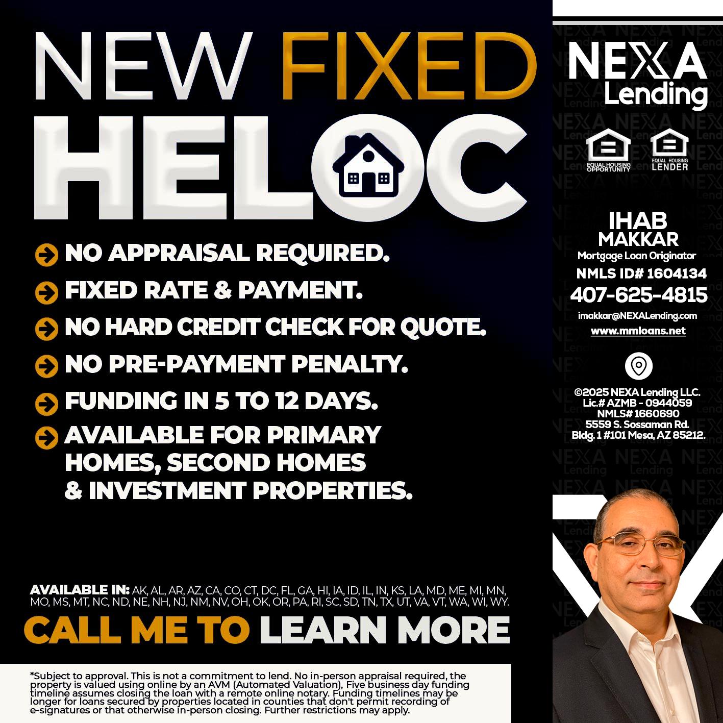 HELOC - Ihab Makkar -Mortgage Loan Originator