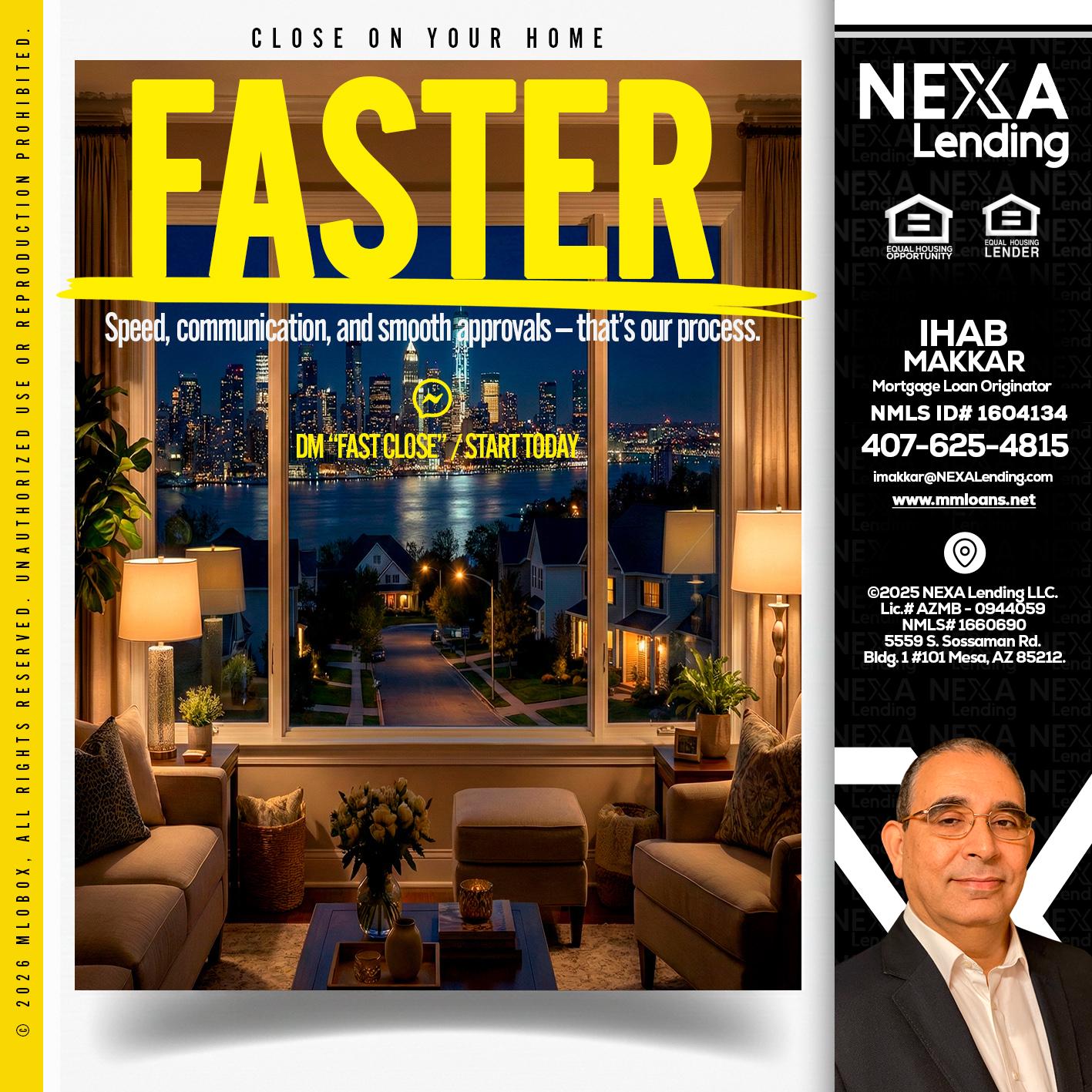 FASTER - Ihab Makkar -Mortgage Loan Originator