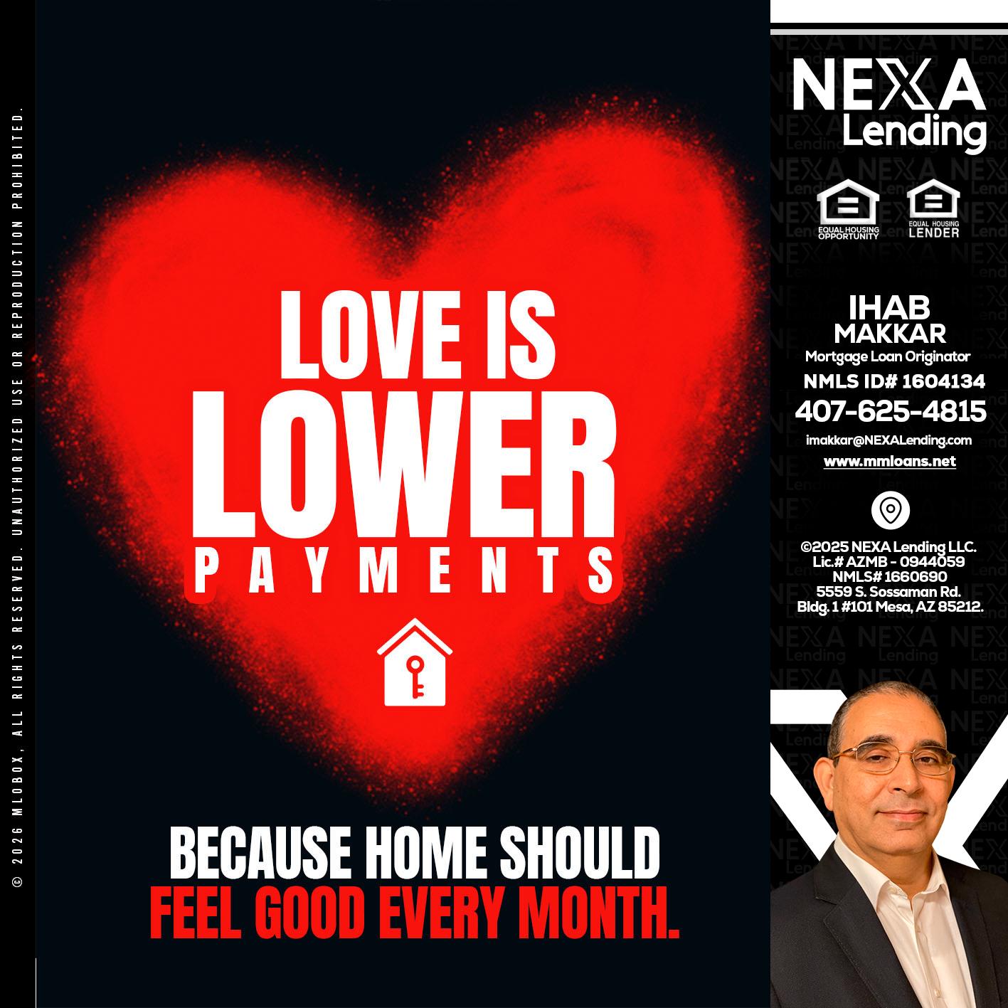 LOVE IS LOWER - Ihab Makkar -Mortgage Loan Originator