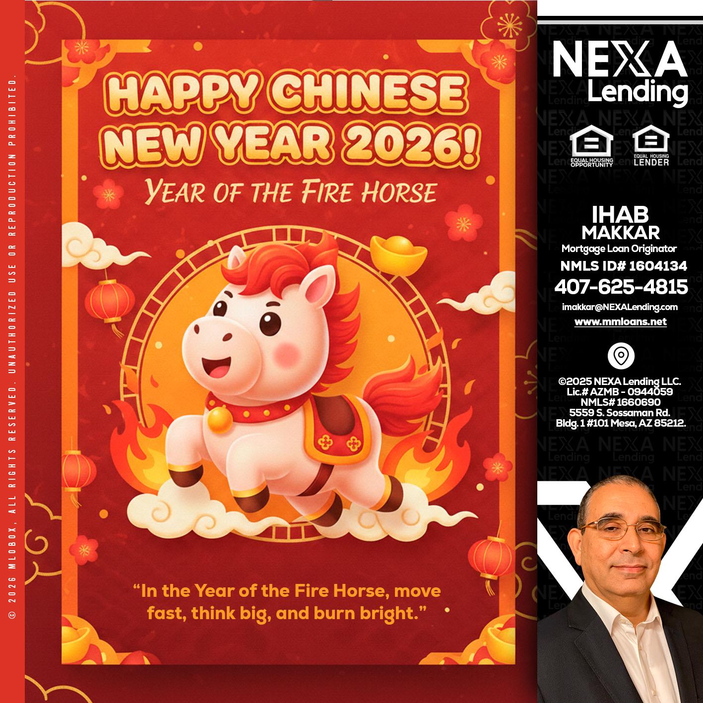 happy Chinese new year - Ihab Makkar -Mortgage Loan Originator