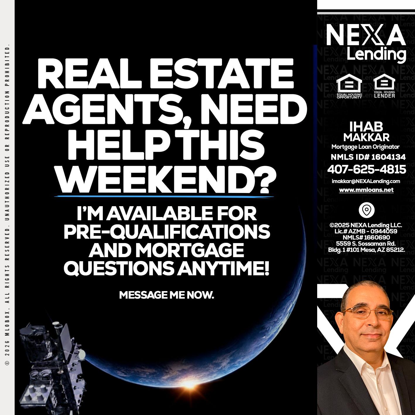 REAL ESTATE AGENTS - Ihab Makkar -Mortgage Loan Originator