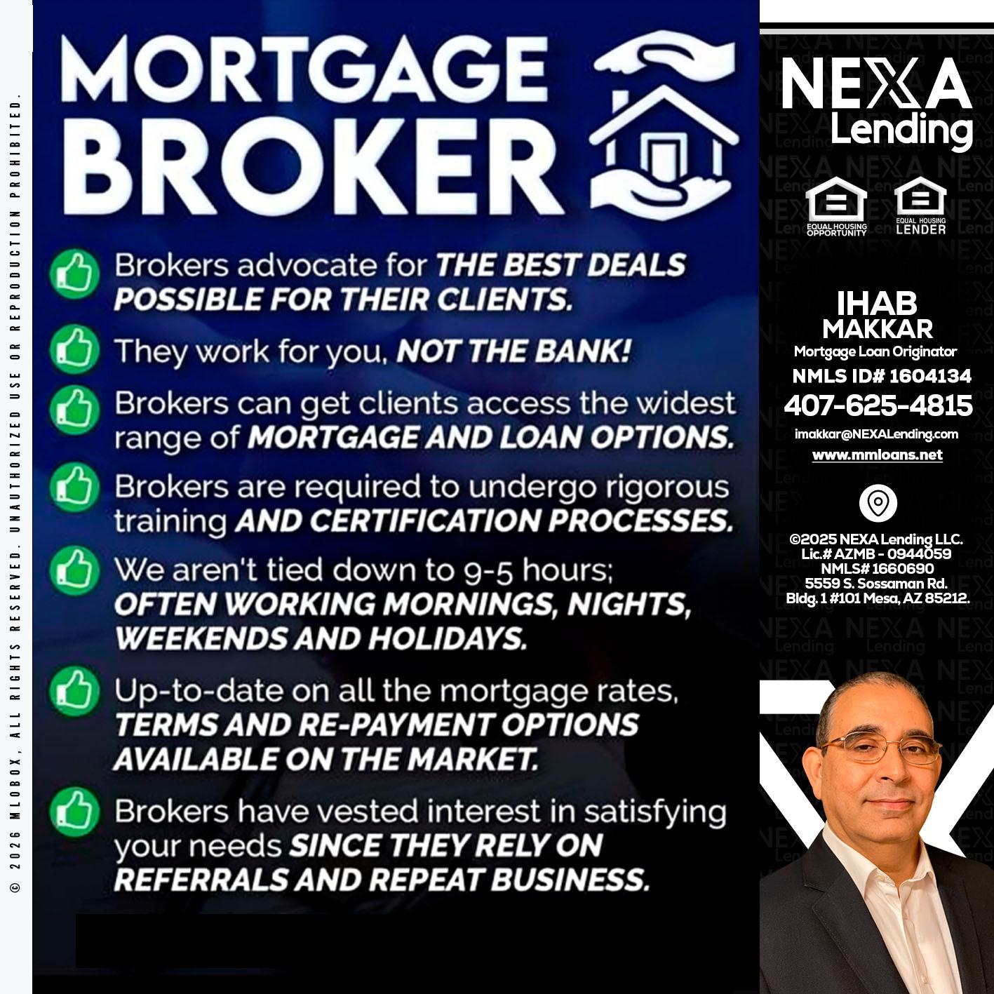 MORTGAGE BROKER - Ihab Makkar -Mortgage Loan Originator