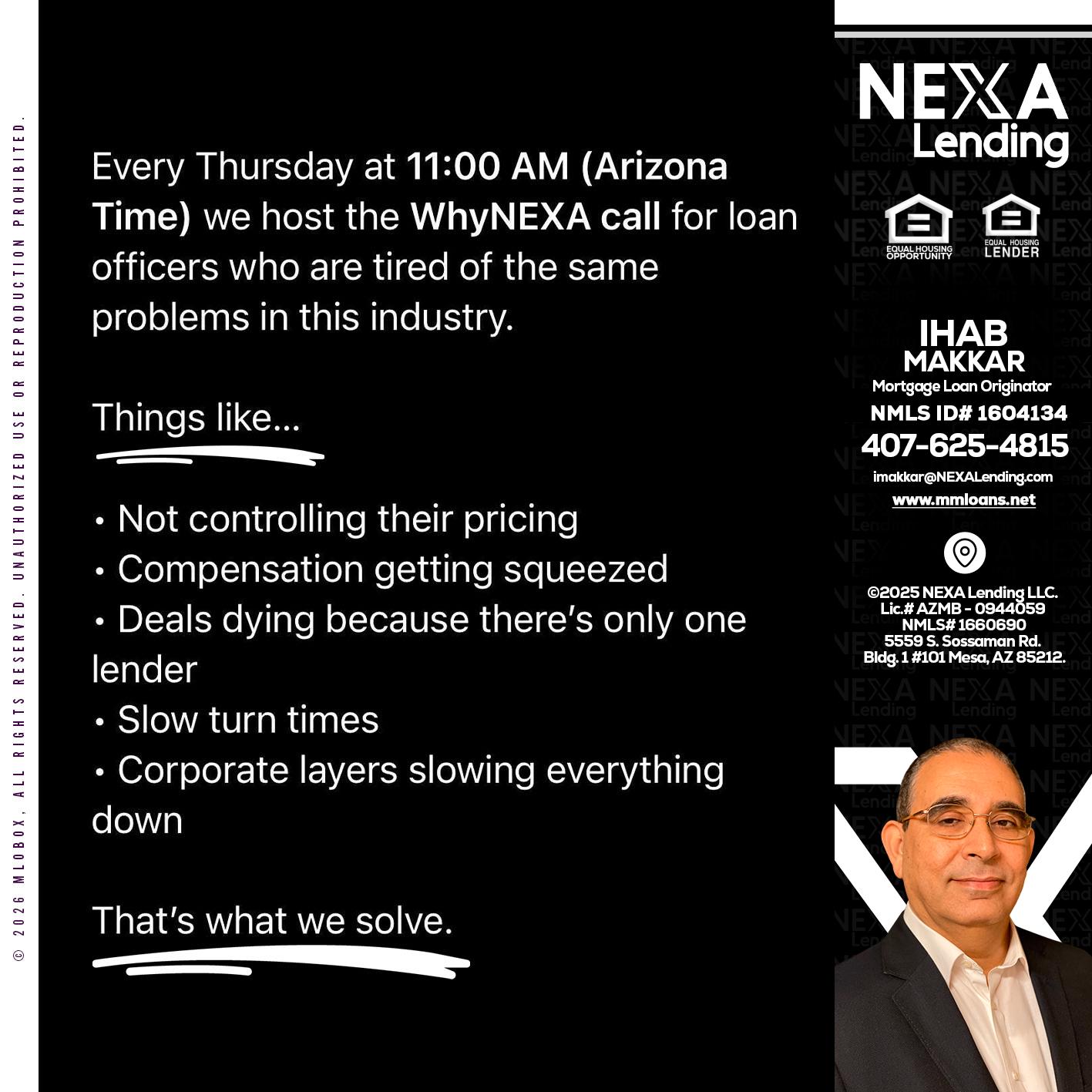 WHY NEXA - Ihab Makkar -Mortgage Loan Originator