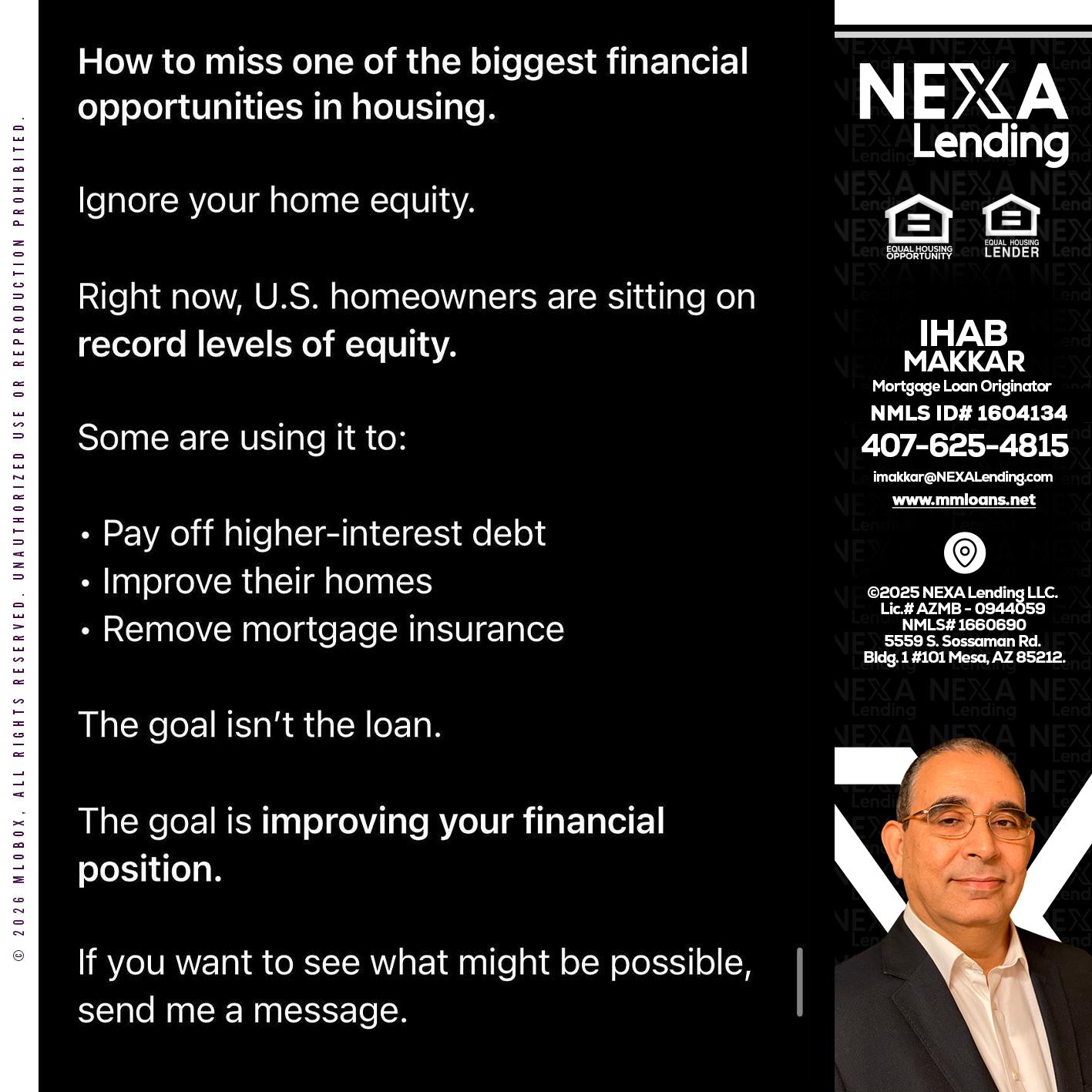 how to miss - Ihab Makkar -Mortgage Loan Originator
