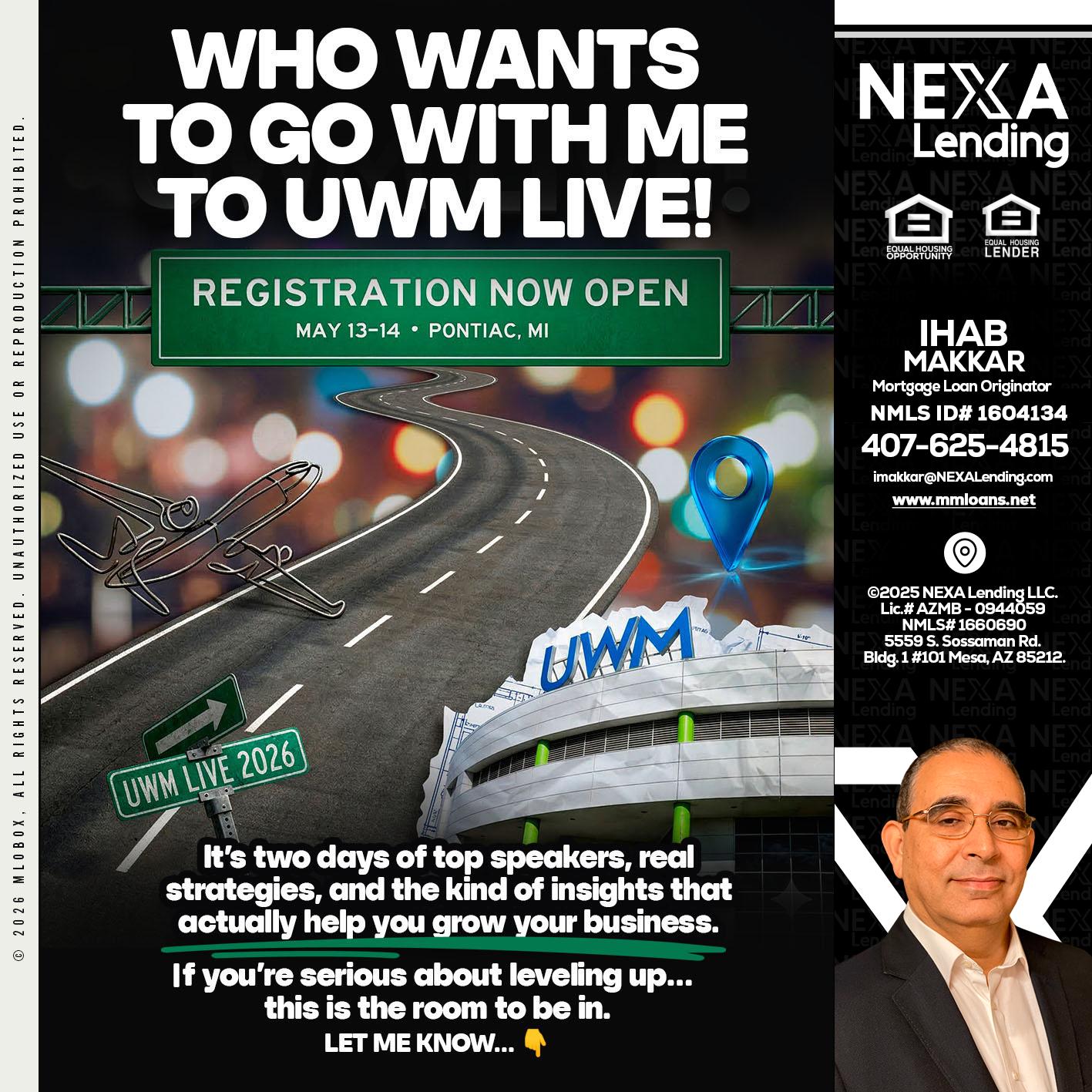 WHO WANTS - Ihab Makkar -Mortgage Loan Originator