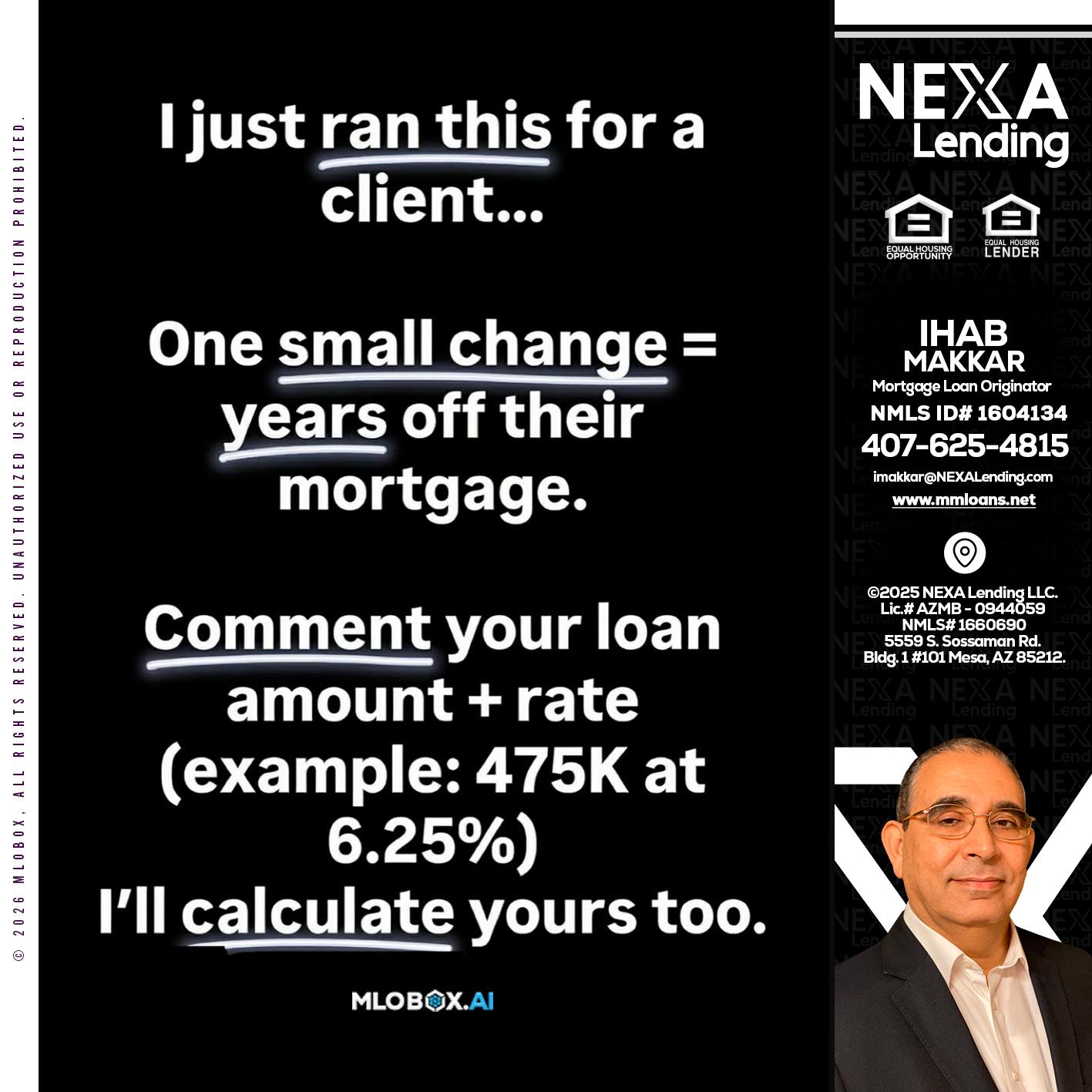 I JUST RAN - Ihab Makkar -Mortgage Loan Originator