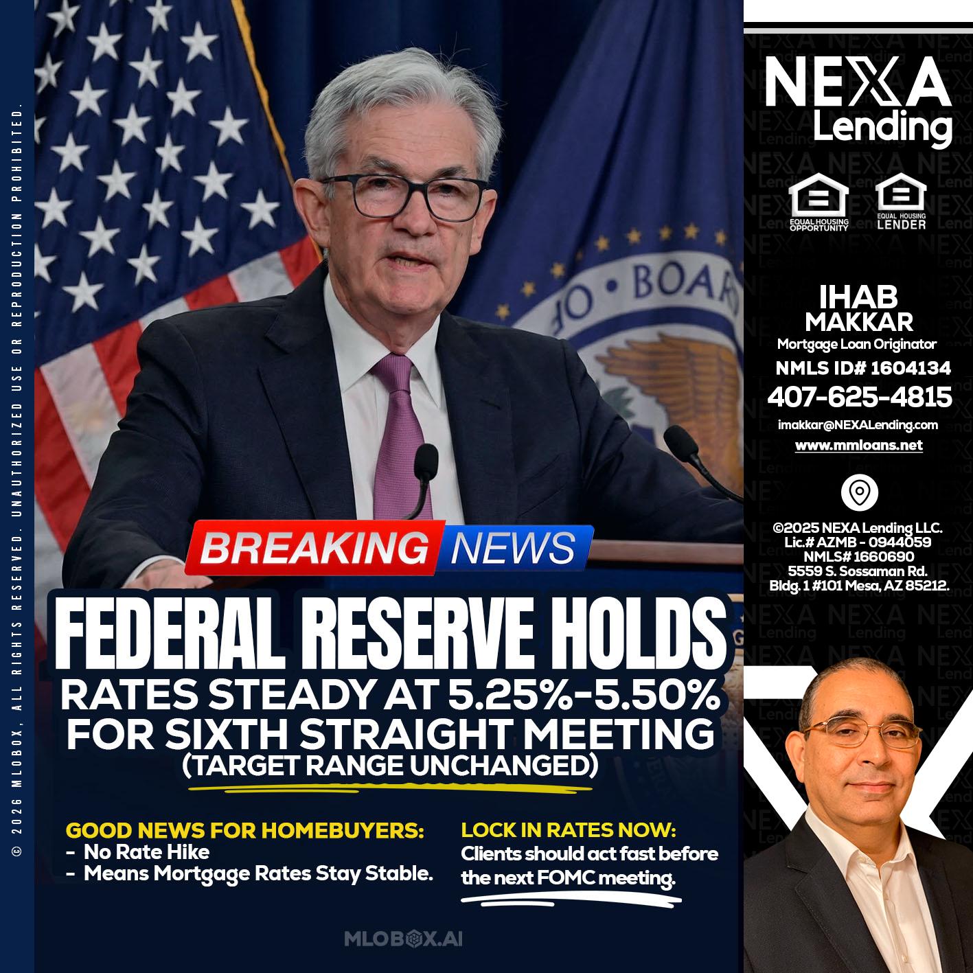 federal reserve - Ihab Makkar -Mortgage Loan Originator