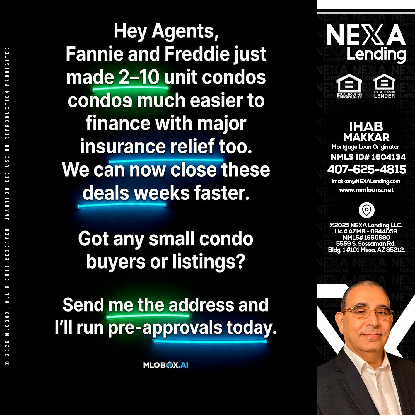 HEY AGENTS - Ihab Makkar -Mortgage Loan Originator