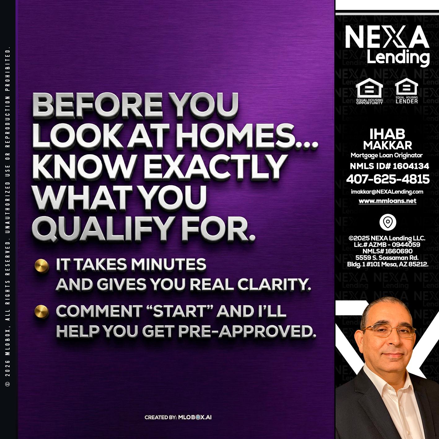 BEFORE YOU - Ihab Makkar -Mortgage Loan Originator