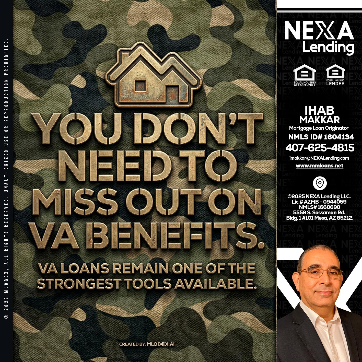 you don't need - Ihab Makkar -Mortgage Loan Originator
