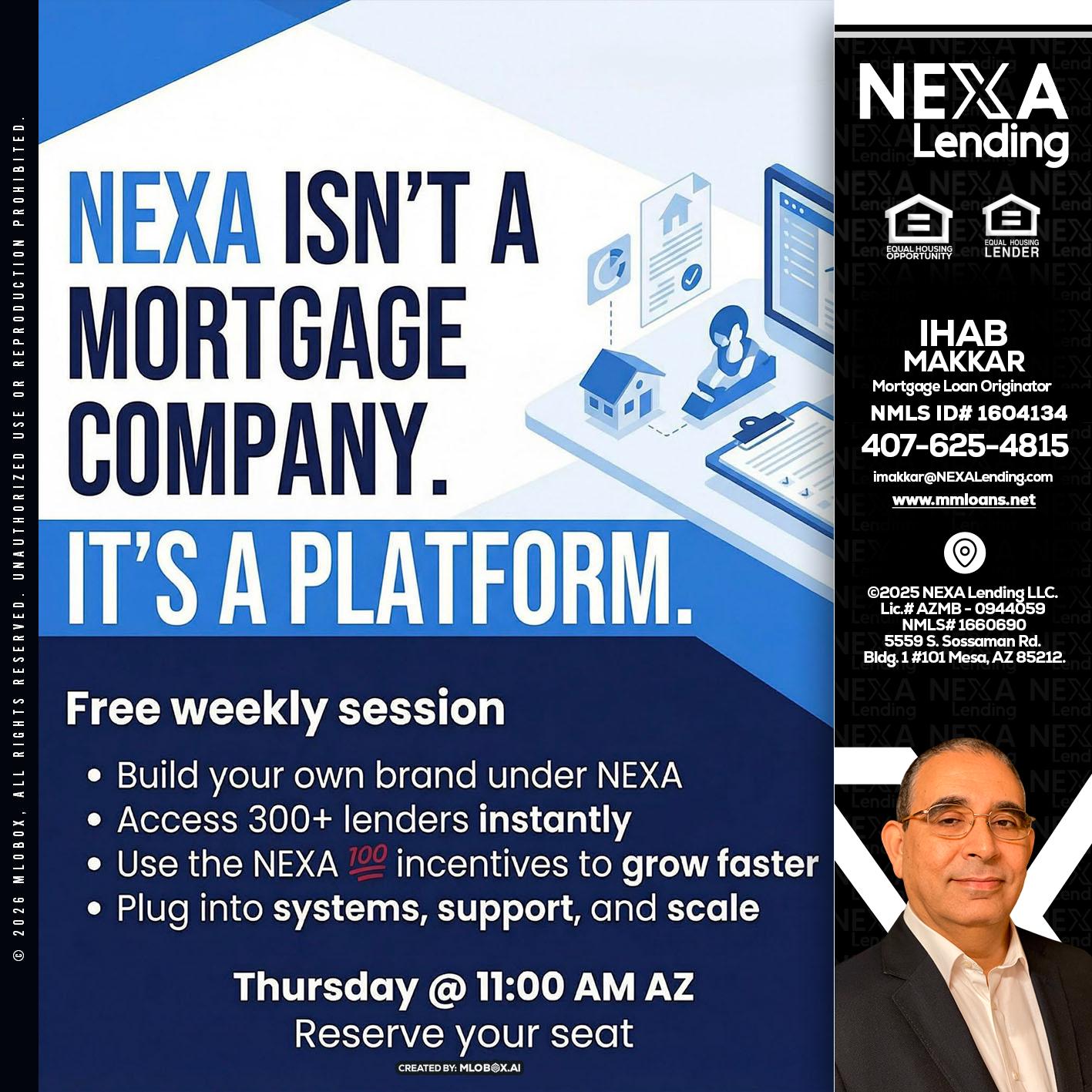 NEXA ISNT - Ihab Makkar -Mortgage Loan Originator