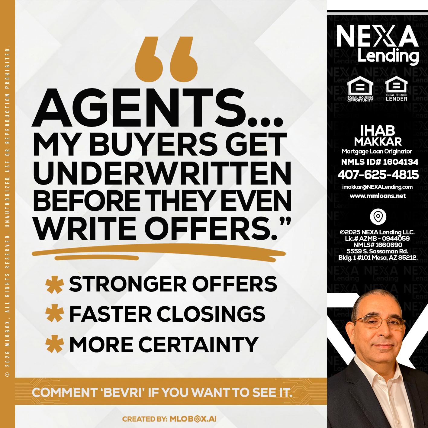 agents - Ihab Makkar -Mortgage Loan Originator