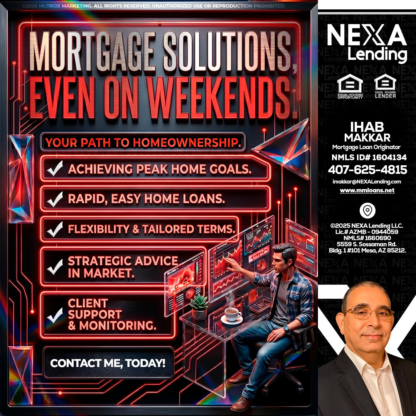 WEEKEND SOLUTIONS - Ihab Makkar -Mortgage Loan Originator