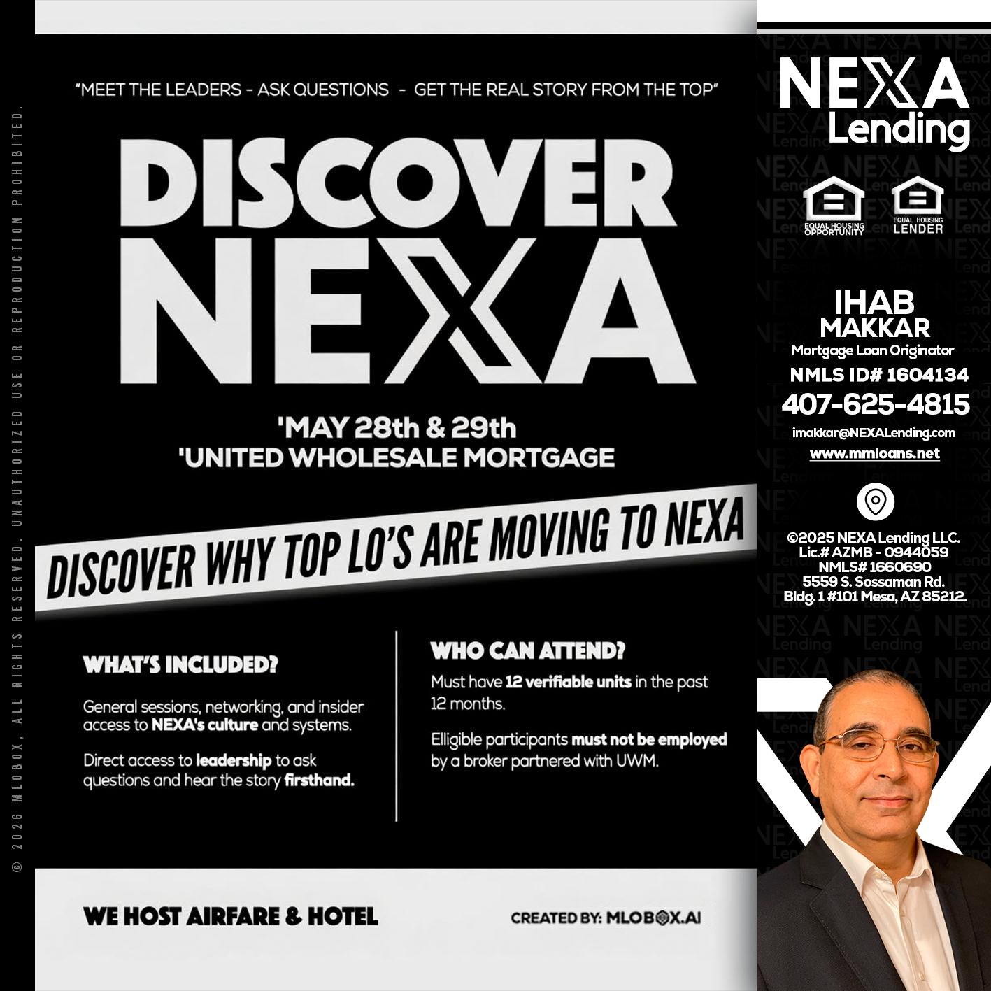 DISCOVER NEXA - Ihab Makkar -Mortgage Loan Originator