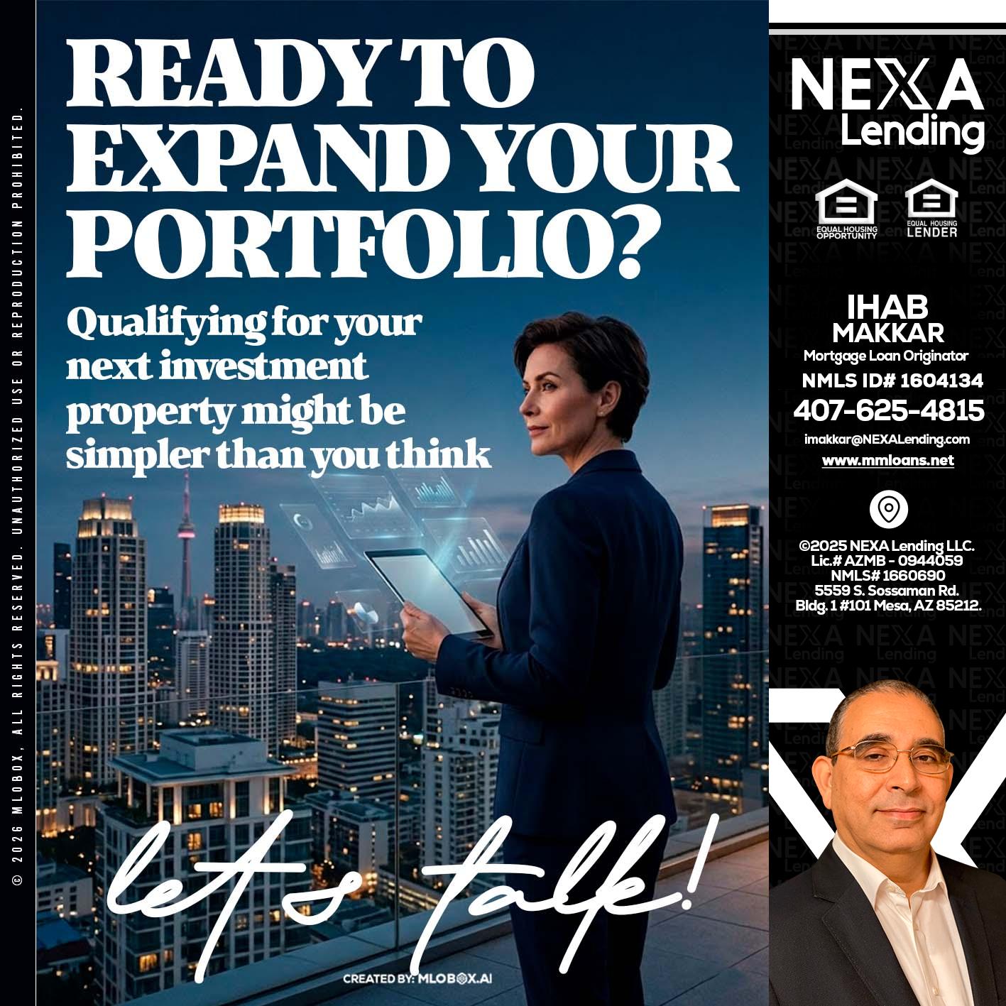 READY TO EXPAND - Ihab Makkar -Mortgage Loan Originator