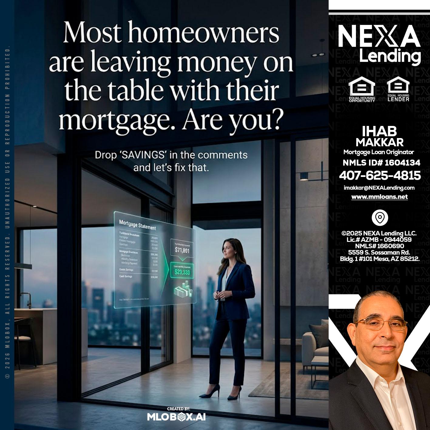 MOST OWNERS - Ihab Makkar -Mortgage Loan Originator
