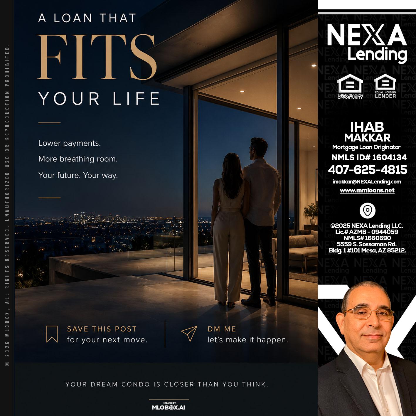 LOANS THAT FIT - Ihab Makkar -Mortgage Loan Originator