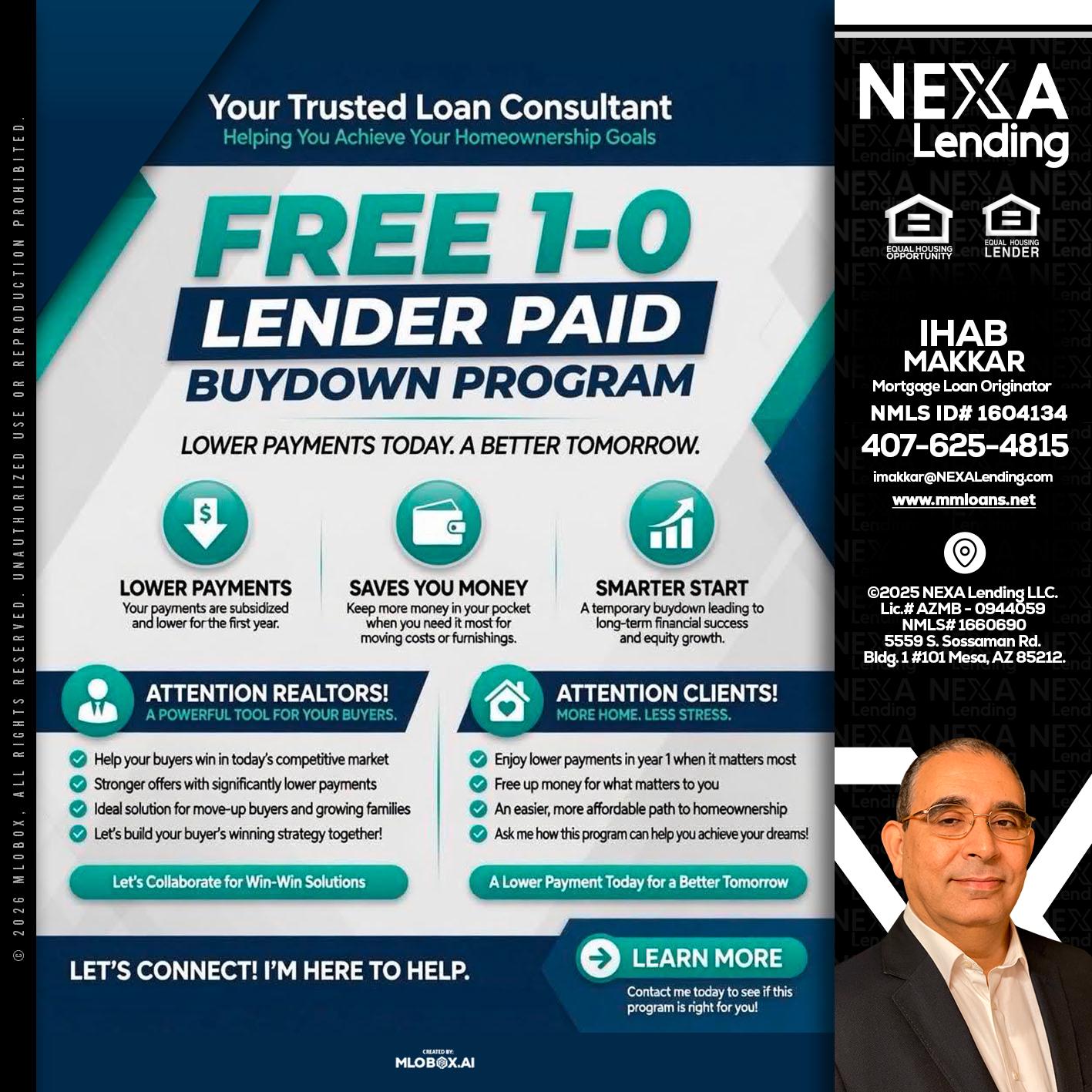 FREE 1-0 - Ihab Makkar -Mortgage Loan Originator