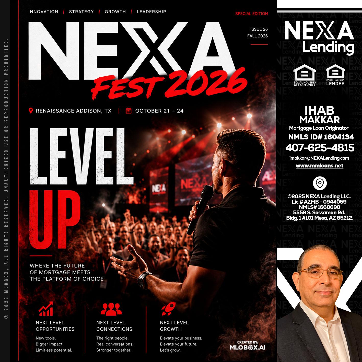 NEXA FEST 2026 - Ihab Makkar -Mortgage Loan Originator