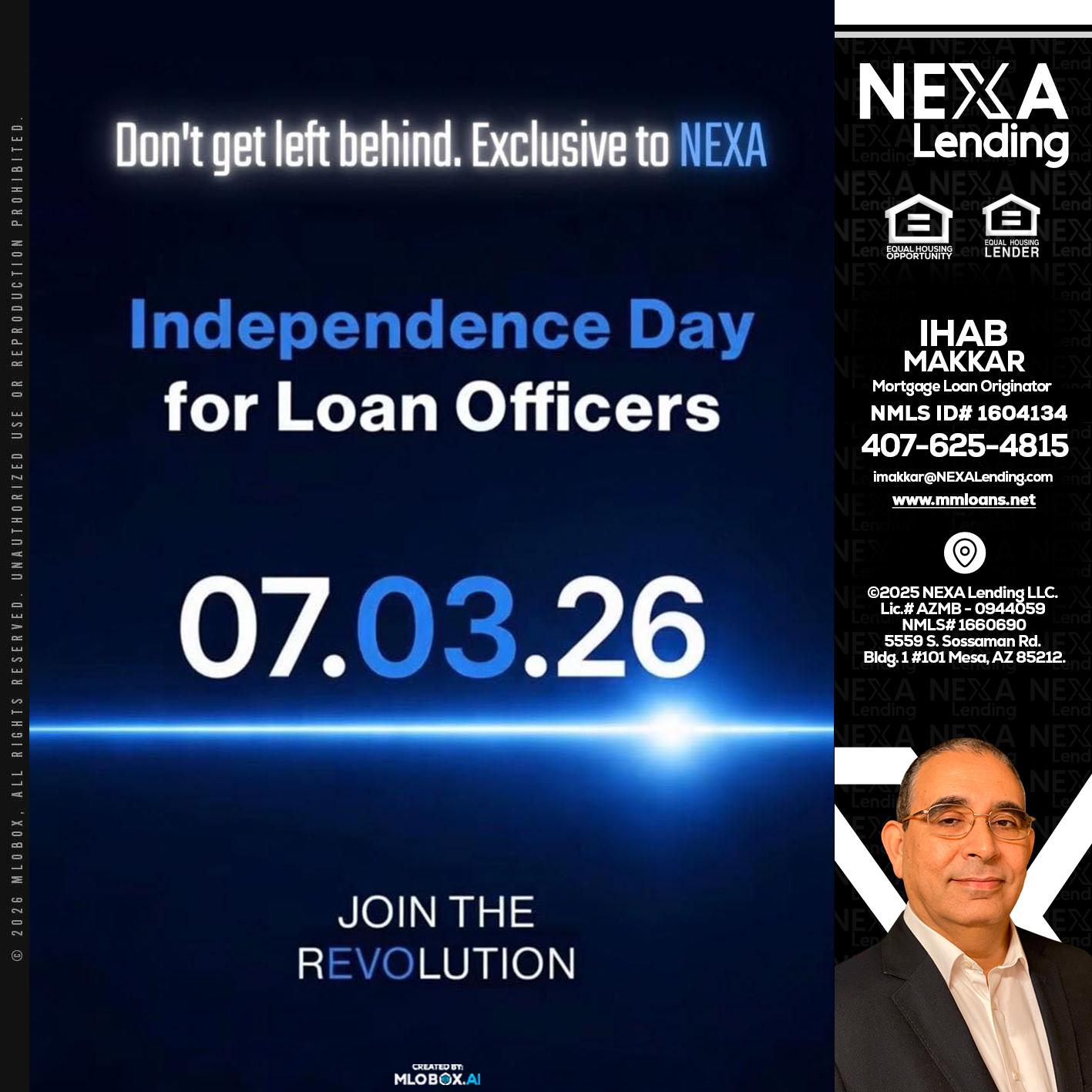 INDEPENDENCE DAY - Ihab Makkar -Mortgage Loan Originator