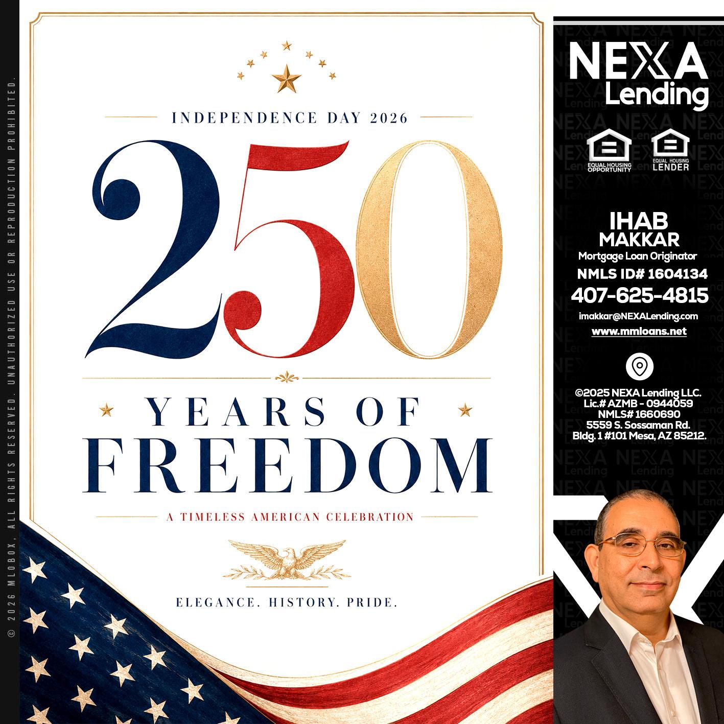 250 YEARS - Ihab Makkar -Mortgage Loan Originator