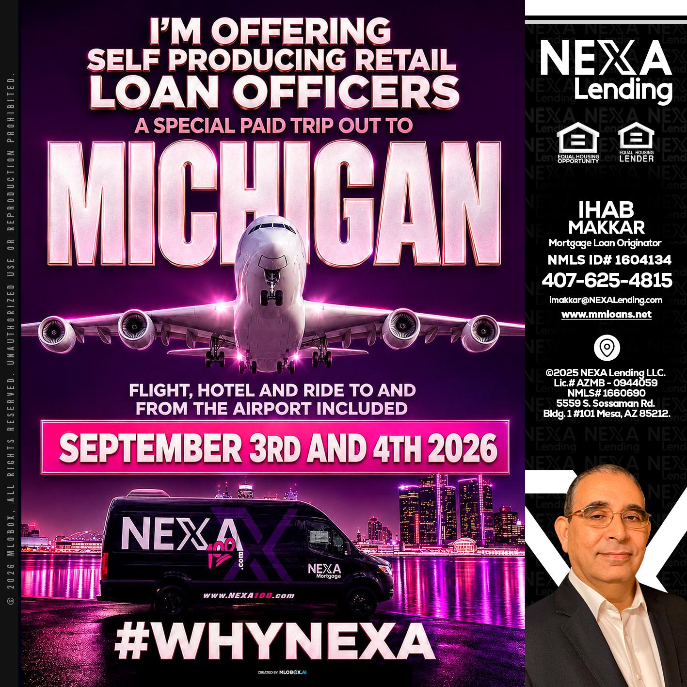 MICHIGAN TRIP - Ihab Makkar -Mortgage Loan Originator
