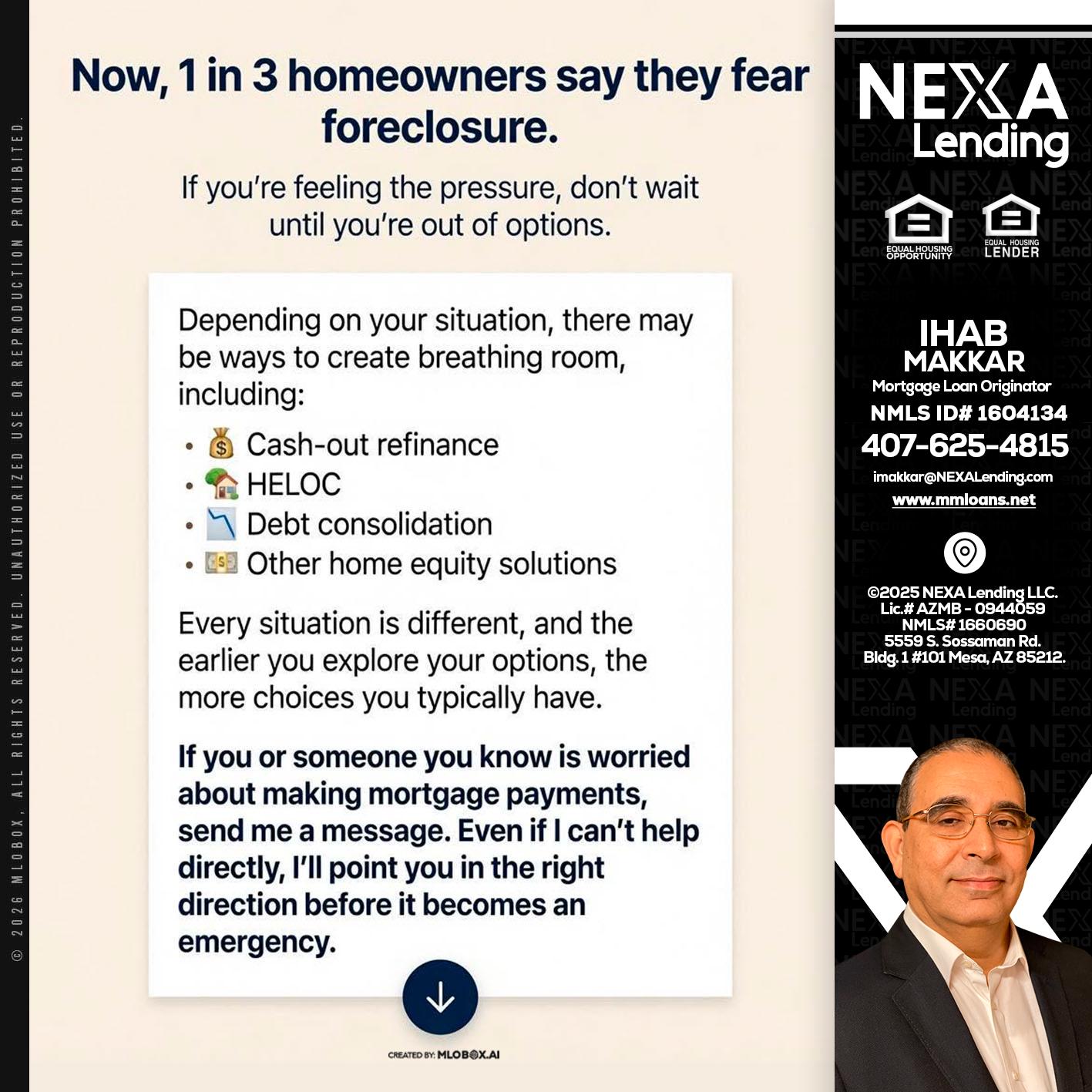 NOW, 1 IN 3 - Ihab Makkar -Mortgage Loan Originator