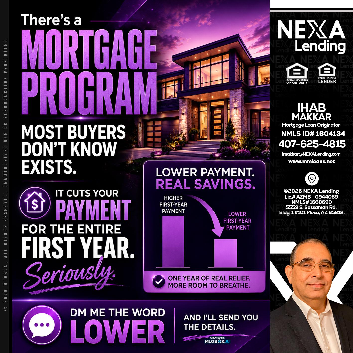 MORTGAGE PROGRAM - Ihab Makkar -Mortgage Loan Originator