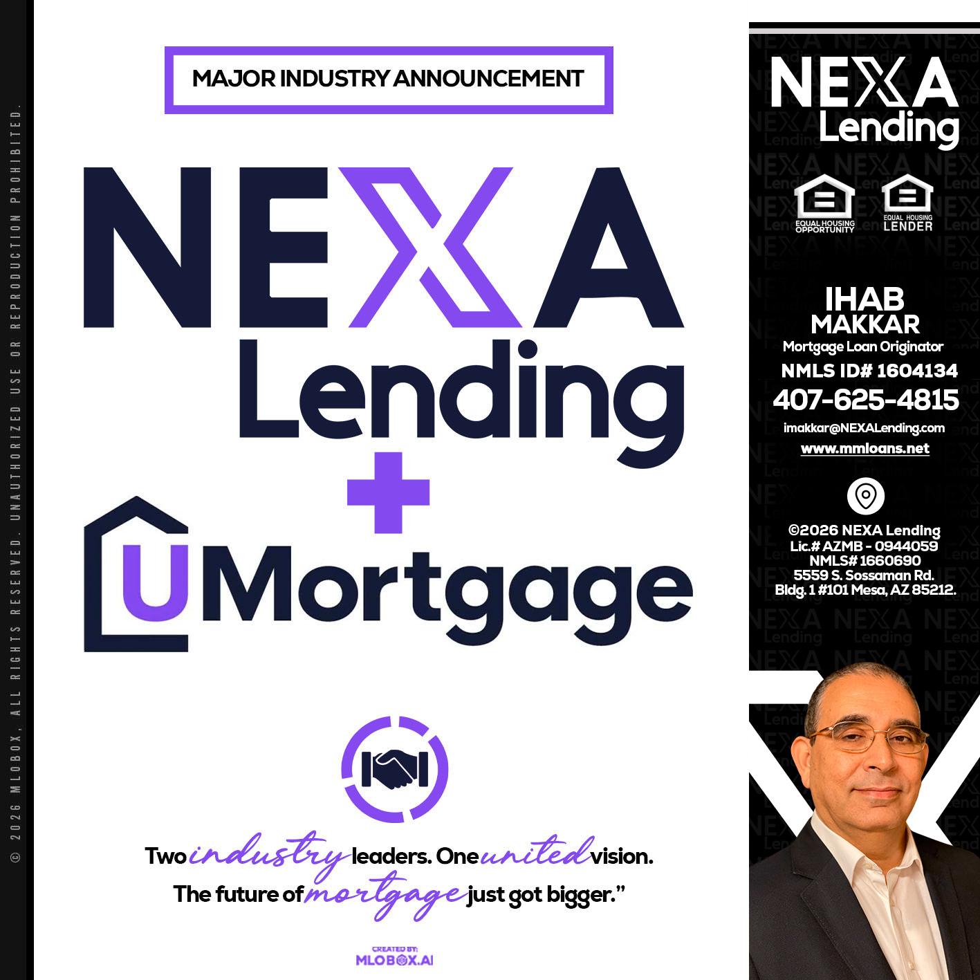 NEXA LENDING U MORTGAGE - Ihab Makkar -Mortgage Loan Originator