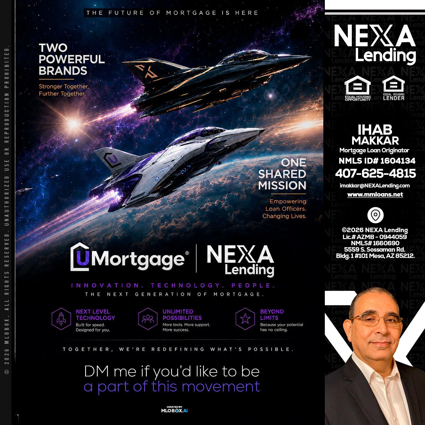 U Mortgage + NEXA lending - Ihab Makkar -Mortgage Loan Originator
